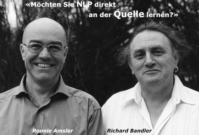 Die NLP Trainer Ronald Amsler und Richard Bandler